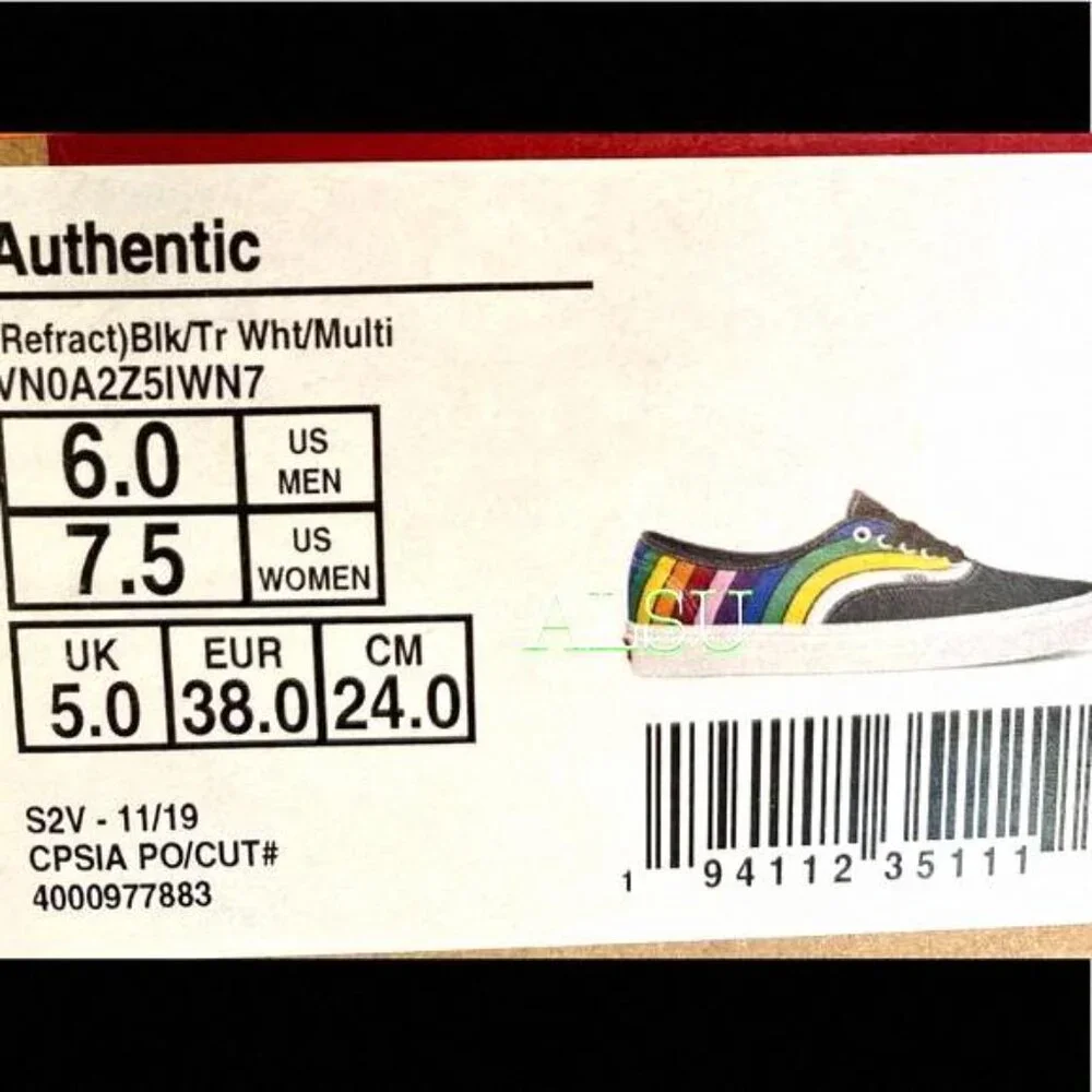 💖MEGA SALE💖VANS Refract Canvas Multi Womens Sneakers Pride VN0A2Z5IWN7 LGBTQ